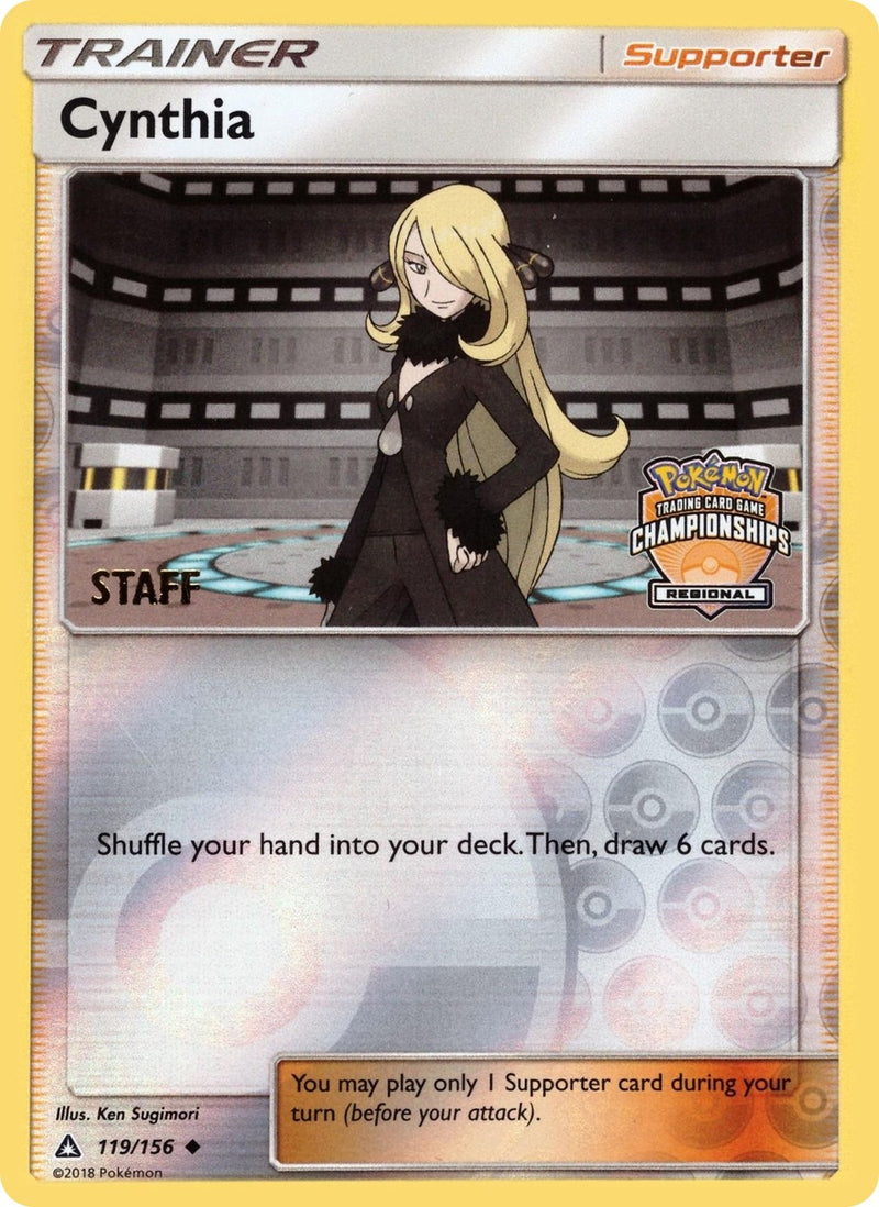 Image for Cynthia - 119/156 (Regional Championships) [Staff] (119/156) (League & Championship Cards) (PR) - Pokemon