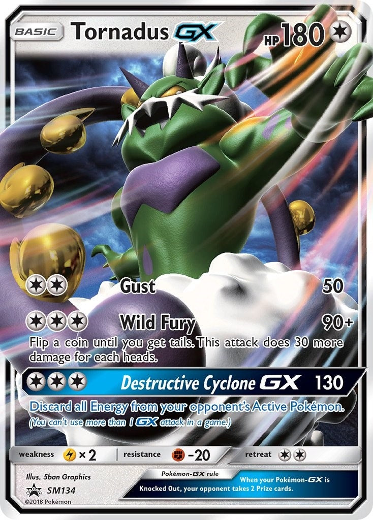 Image for Tornadus GX - SM134 (SM134) (SM Promos) (SMP) - Pokemon