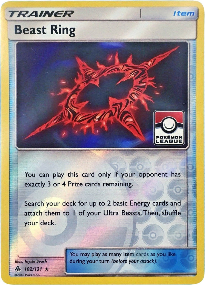 Image for Beast Ring - 102/131 (Pokemon League) (102/131) (League & Championship Cards) (PR) - Pokemon