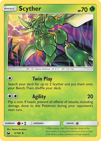 Image for Scyther (4/168) (SM - Celestial Storm) - Pokemon