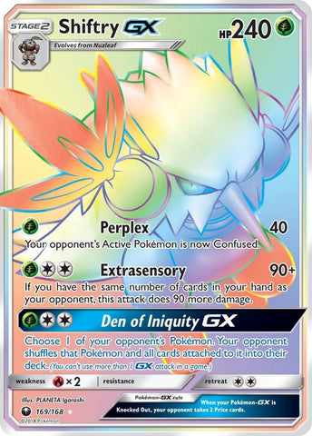 Shiftry GX (Secret) (169/168) (SM - Celestial Storm) (CES) Pokemon