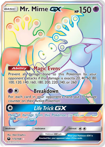 Mr. Mime GX (Secret) (173/168) (SM - Celestial Storm) Pokemon