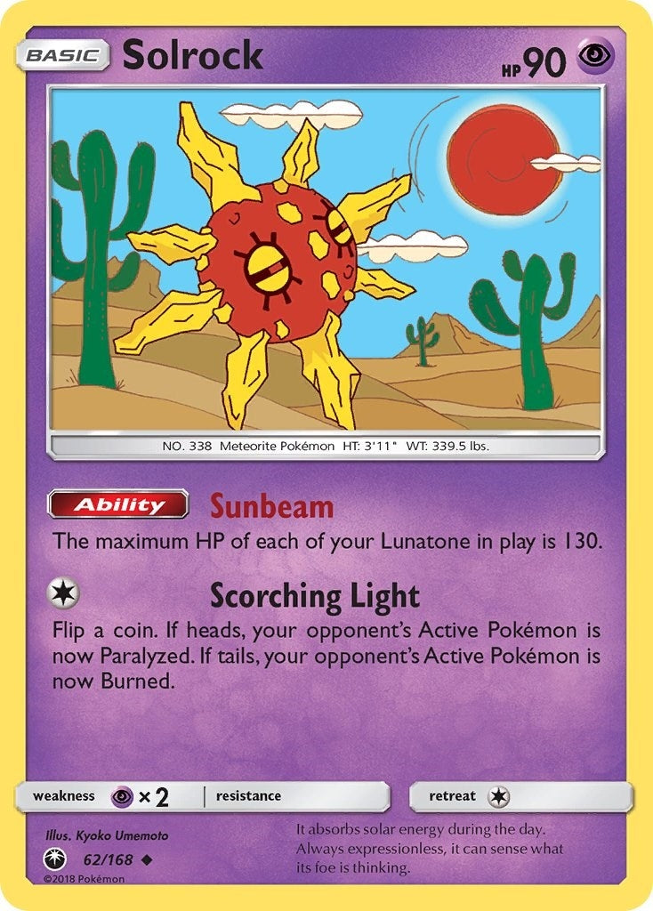 Image for Solrock (62/168) (SM - Celestial Storm) (CES) - Pokemon