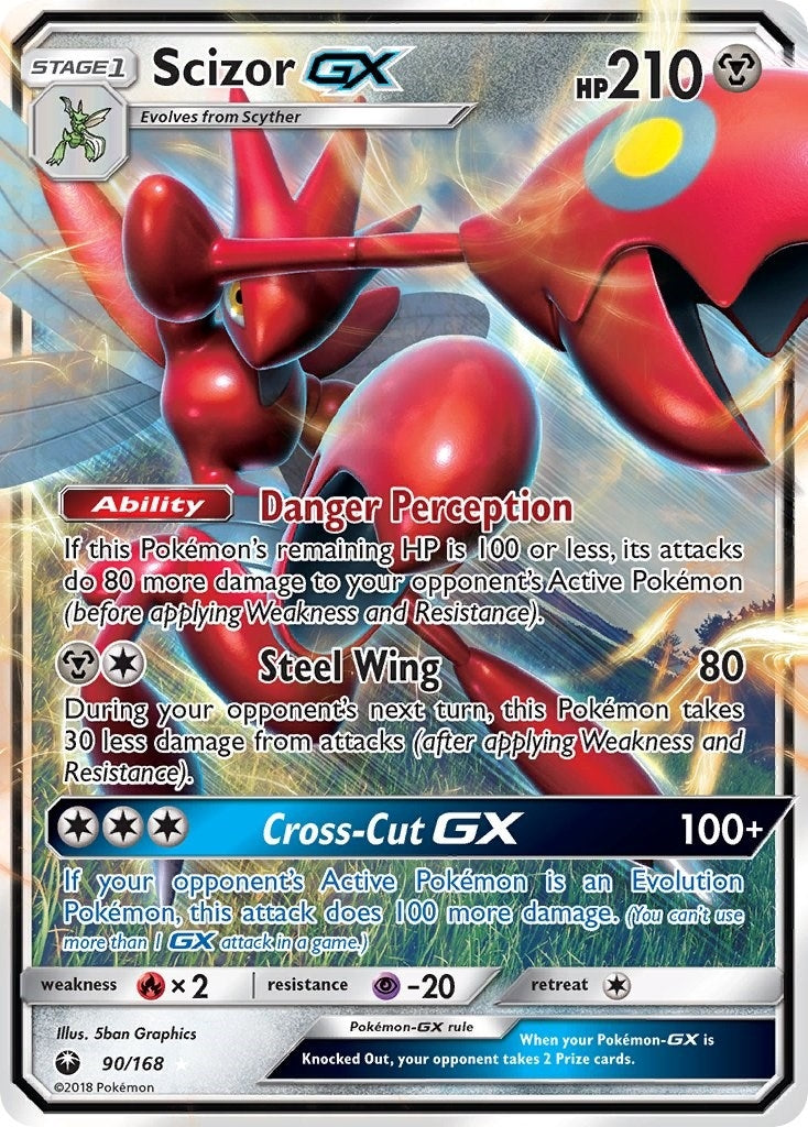 Scizor GX (90/168) (SM - Celestial Storm) (CES) Pokemon