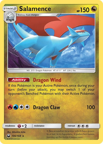 Image for Salamence (106/168) (SM - Celestial Storm) (CES) - Pokemon