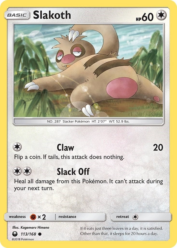 Image for Slakoth (113/168) (SM - Celestial Storm) (CES) - Pokemon