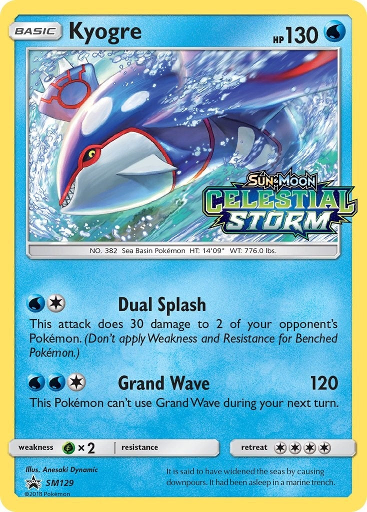 Image for Kyogre - SM129 (Prerelease) (SM129) (SM Promos) (SMP) - Pokemon