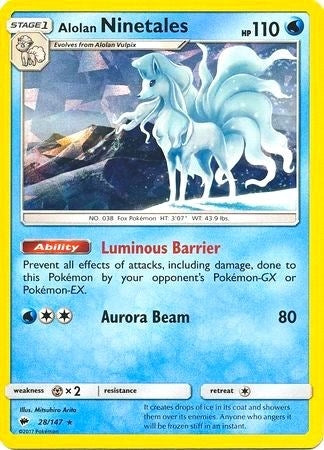 Image for Alolan Ninetales - 28/147 (Cracked Ice Holo) (028/147) - Pokemon