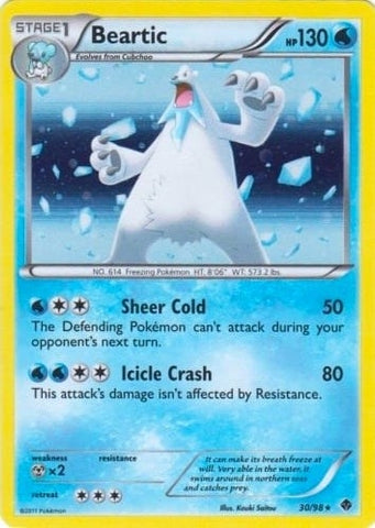 Image for Beartic - 30/98 (Cosmos Holo) (030/098) - Pokemon
