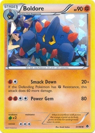 Image for Boldore - 51/98 (Cracked Ice Holo) (051/098) - Pokemon