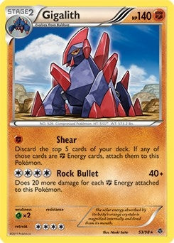 Image for Gigalith - 53/98 (Cracked Ice Holo) (053/098) - Pokemon