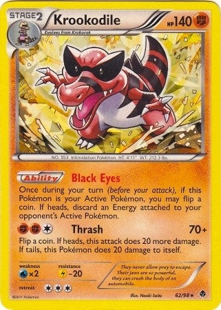 Image for Krookodile - 62/98 (BW Emerging Powers) (062/098) - Pokemon