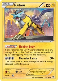 Image for Raikou - 55/162 (Cosmos Holo) (055/162) - Pokemon