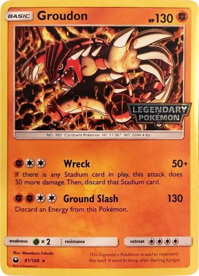 Image for Groudon - 81/168 (Cosmos Holo) (Gamestop Promo) (081/168) (Miscellaneous Cards & Products) (MCAP) - Pokemon