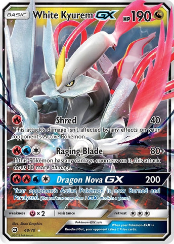 Image for White Kyurem GX (48/70) - Pokemon
