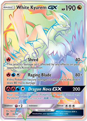 Image for White Kyurem GX (Secret) (74/70) - Pokemon