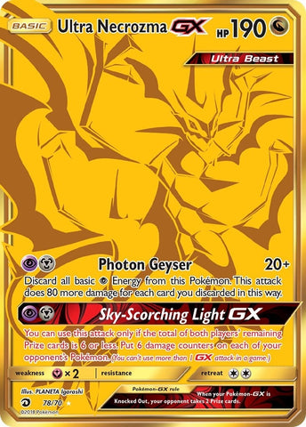 Image for Ultra Necrozma GX (Secret) (78/70) - Pokemon