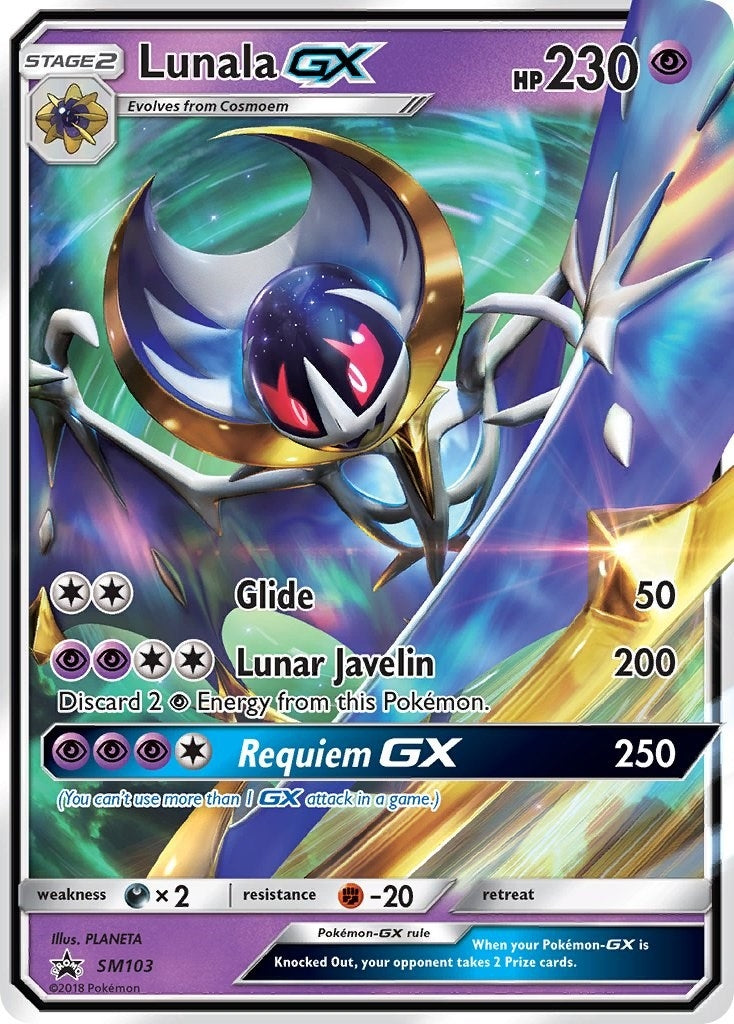 Image for Lunala GX - SM103 (SM103) (SM Promos) (SMP) - Pokemon