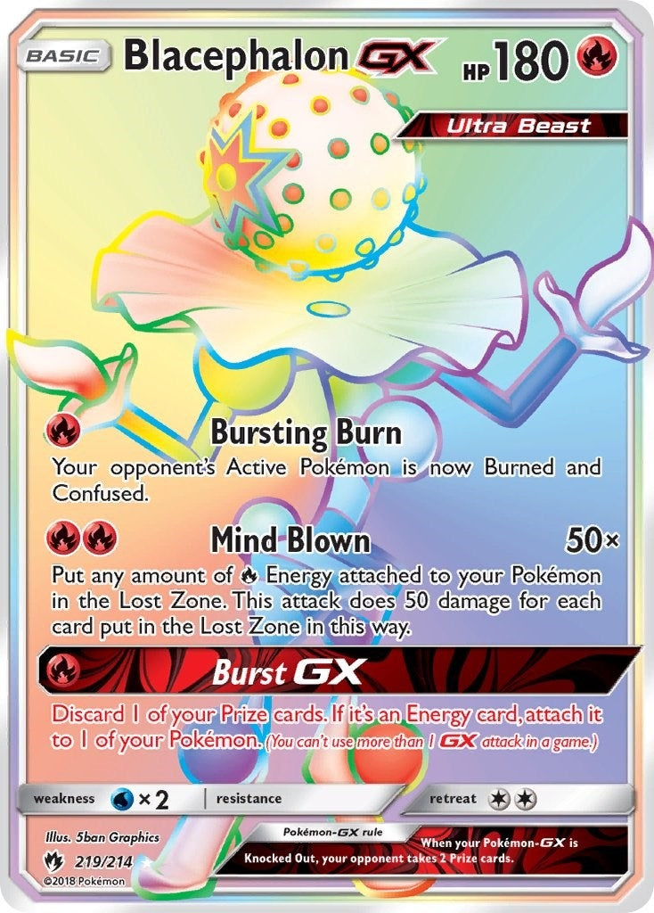 Image for Blacephalon GX (Secret) (219/214) (SM - Lost Thunder) (SM8) - Pokemon