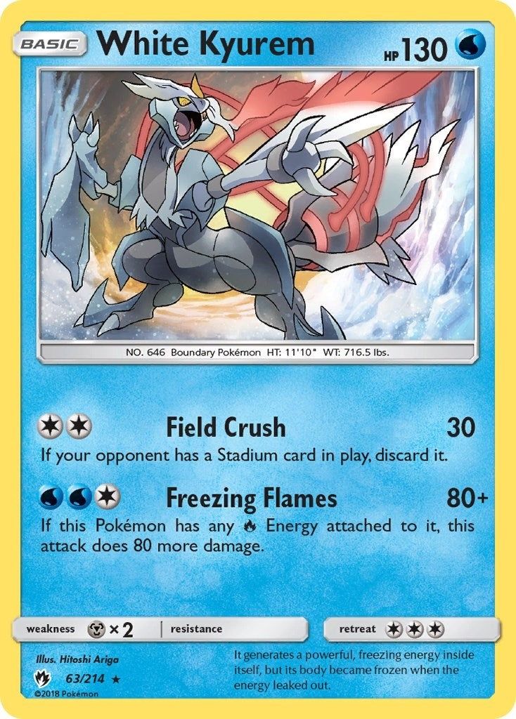 Image for White Kyurem (63/214) (SM - Lost Thunder) (SM8) - Pokemon