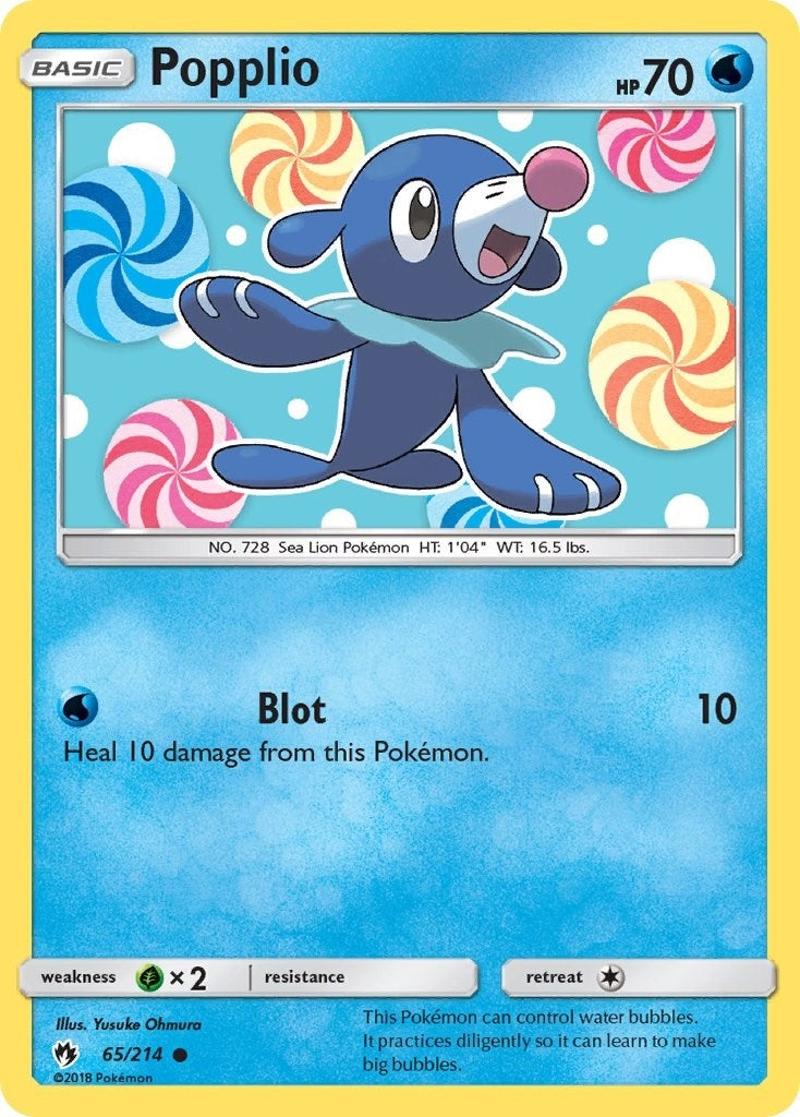 Image for Popplio (65) (65/214) (SM - Lost Thunder) (SM8) - Pokemon