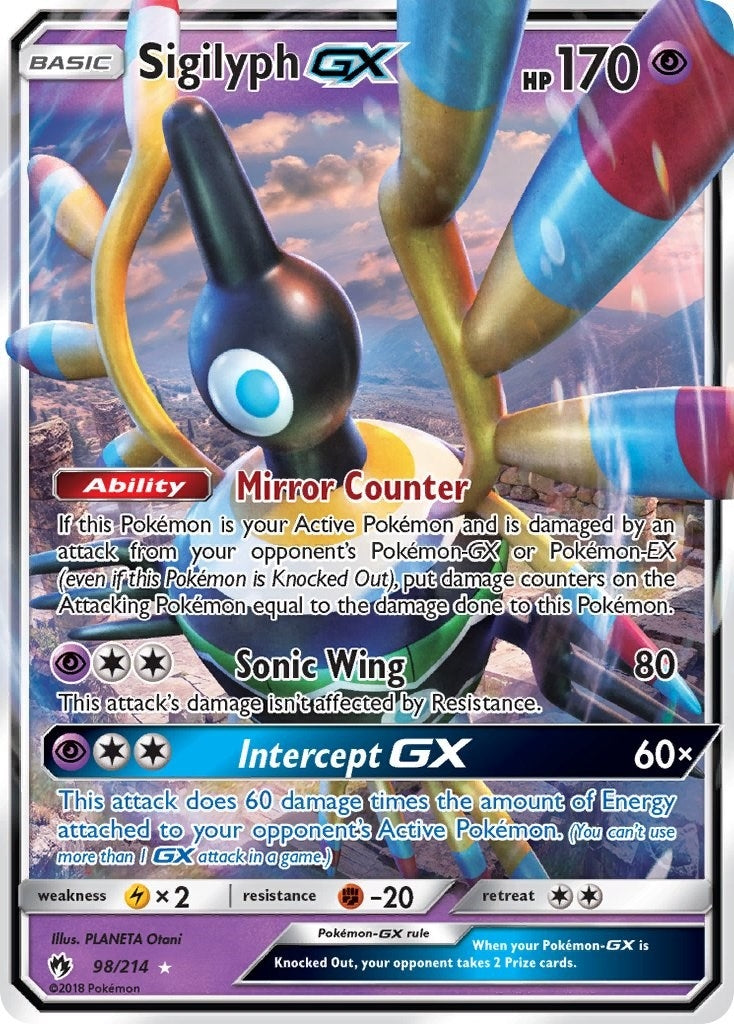 Image for Sigilyph GX (98/214) (SM - Lost Thunder) (SM8) - Pokemon