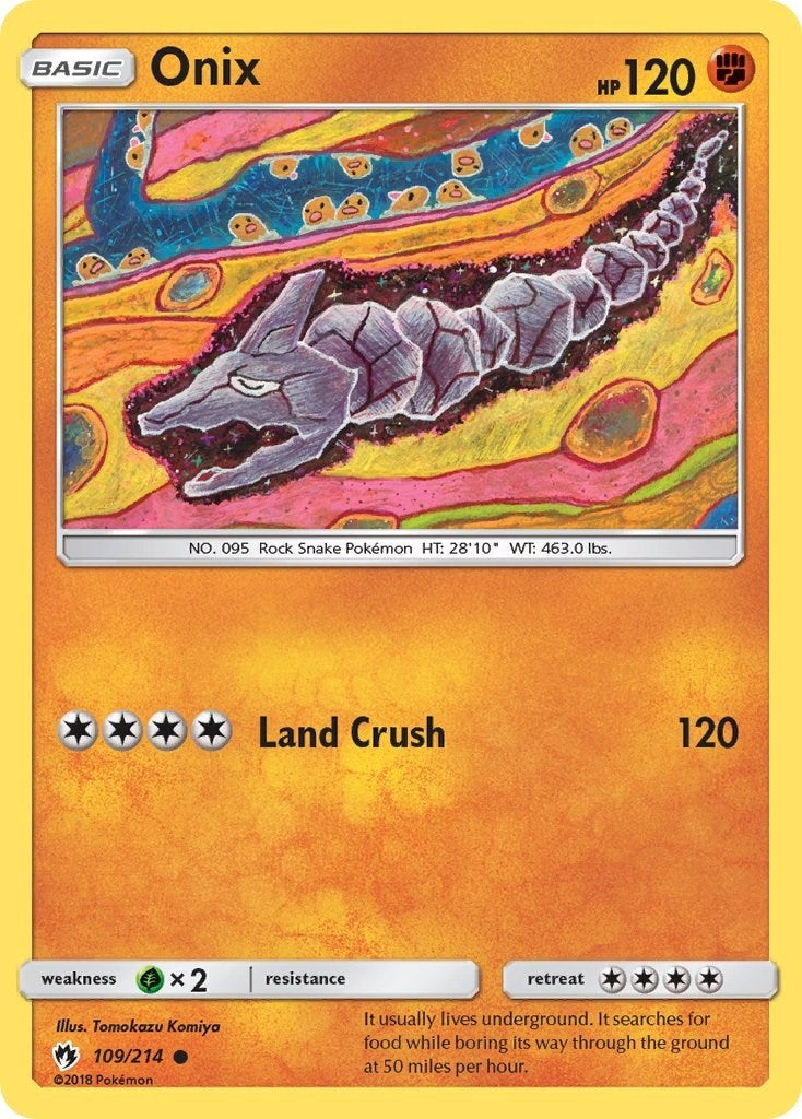 Image for Onix (109/214) (SM - Lost Thunder) (SM8) - Pokemon