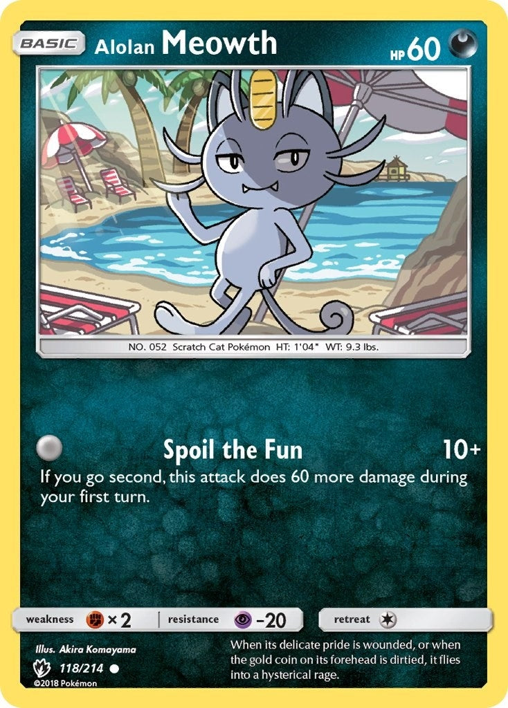 Image for Alolan Meowth (118/214) (SM - Lost Thunder) (SM8) - Pokemon