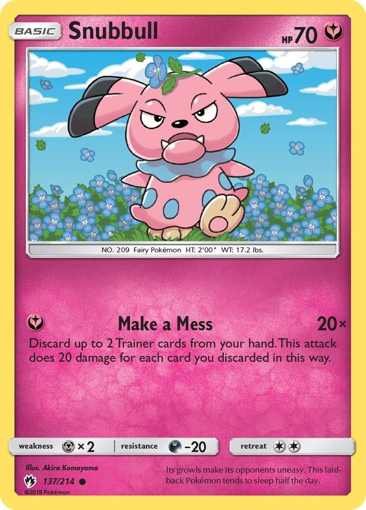 Image for Snubbull (137/214) (SM - Lost Thunder) (SM8) - Pokemon