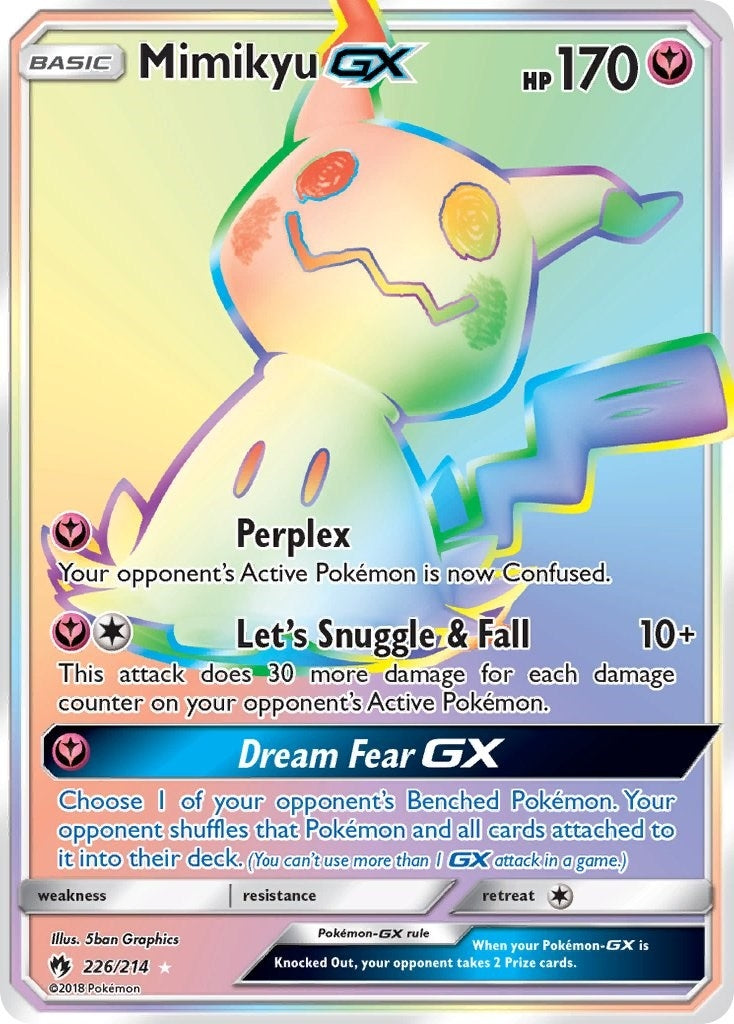 Image for Mimikyu GX (Secret) (226/214) (SM - Lost Thunder) (SM8) - Pokemon