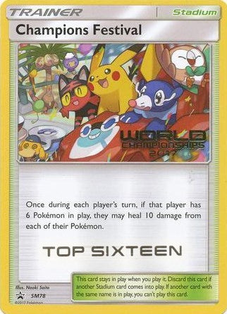 Image for Champions Festival - SM78 (World Championships 2017) [Top Sixteen] (SM78) (SM Promos) (SMP) - Pokemon