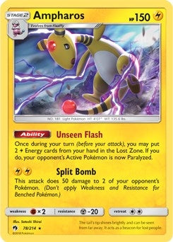 Image for Ampharos - 78/214 (SM Lost Thunder) (078/214) - Pokemon