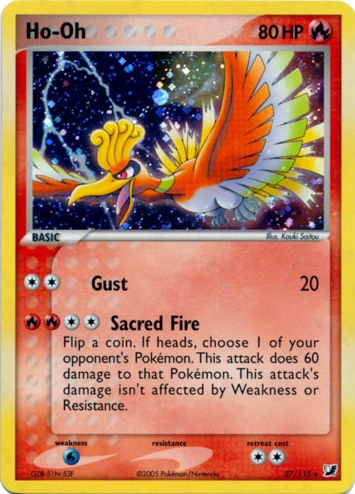 Ho-Oh - 27/115 (Cosmos Holo) (027/115) (Deck Exclusives) (PR) Pokemon