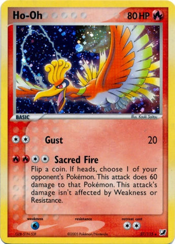 Ho-Oh - 27/115 (Cosmos Holo) (027/115) (Deck Exclusives) (PR) Pokemon