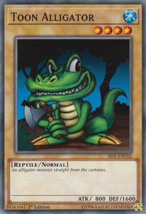 Toon Alligator (SS01-ENC02) (Speed Duel Decks: Destiny Masters) YuGiOh