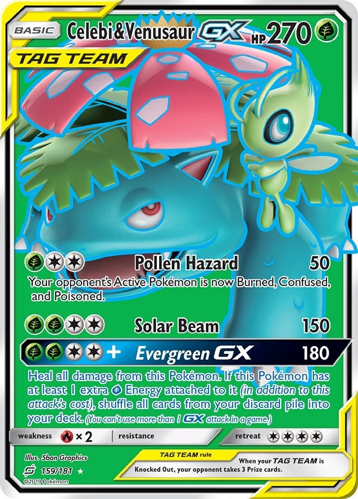 Image for Celebi & Venusaur GX (Full Art) (159/181) (SM - Team Up) (SM9) - Pokemon