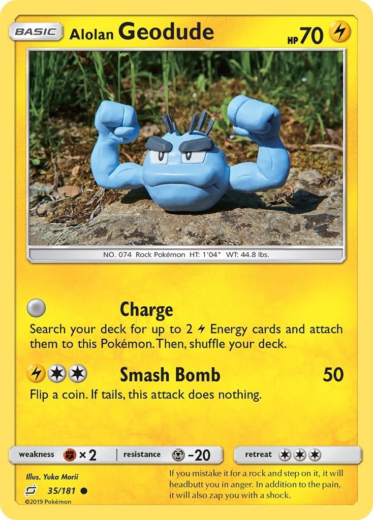Image for Alolan Geodude (35) (35/181) (SM - Team Up) (SM9) - Pokemon