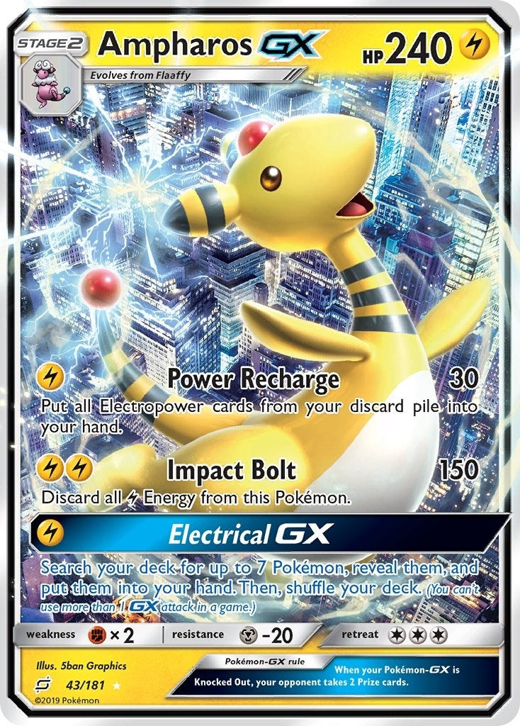 Image for Ampharos GX (43/181) (SM - Team Up) (SM9) - Pokemon