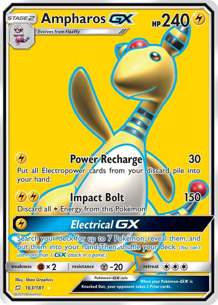 Image for Ampharos GX (Full Art) (163/181) (SM - Team Up) (SM9) - Pokemon