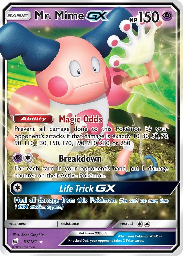 Mr. Mime GX (67/181) (SM - Team Up) Pokemon