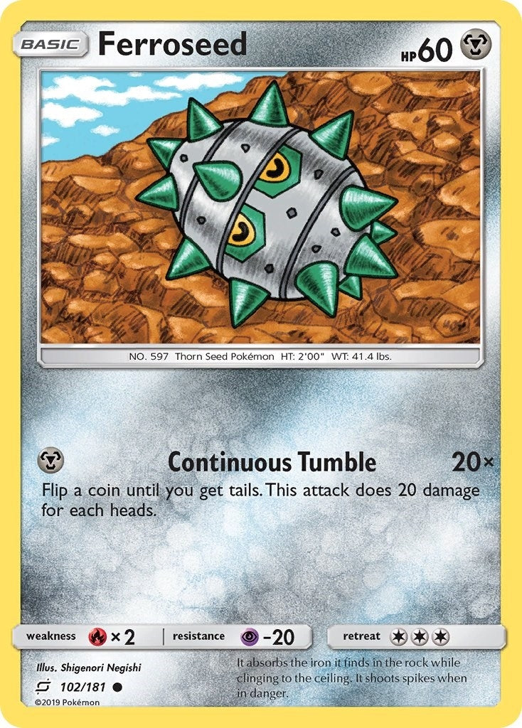 Image for Ferroseed (102/181) (SM - Team Up) (SM9) - Pokemon