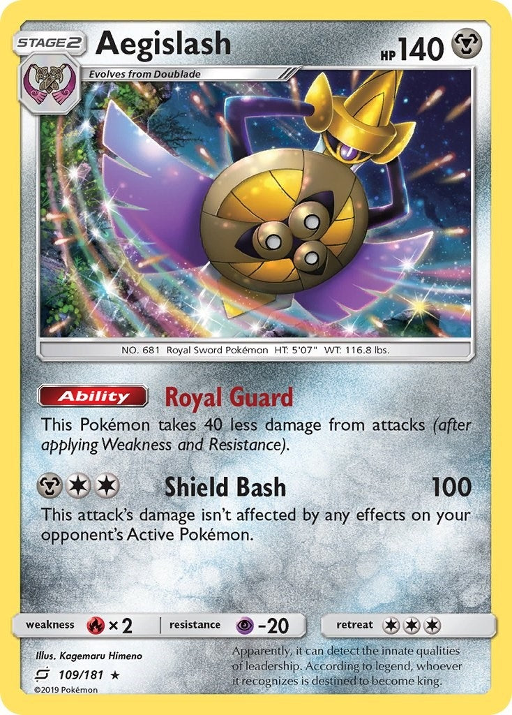 Aegislash (109/181) (SM - Team Up) Pokemon