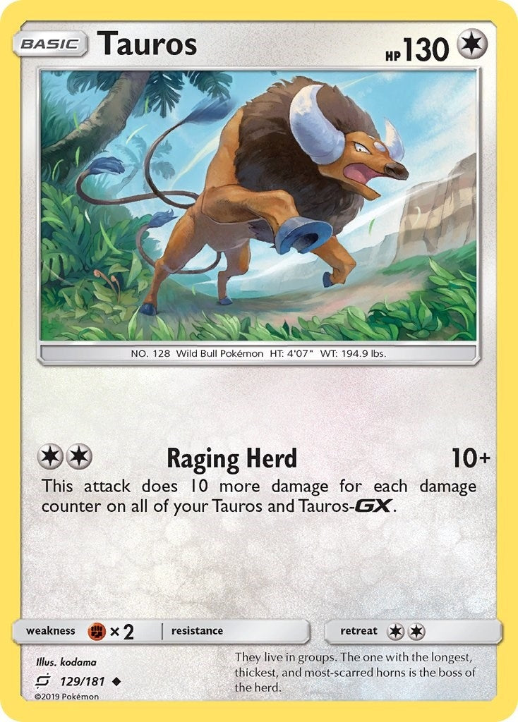 Image for Tauros (129/181) (SM - Team Up) (SM9) - Pokemon