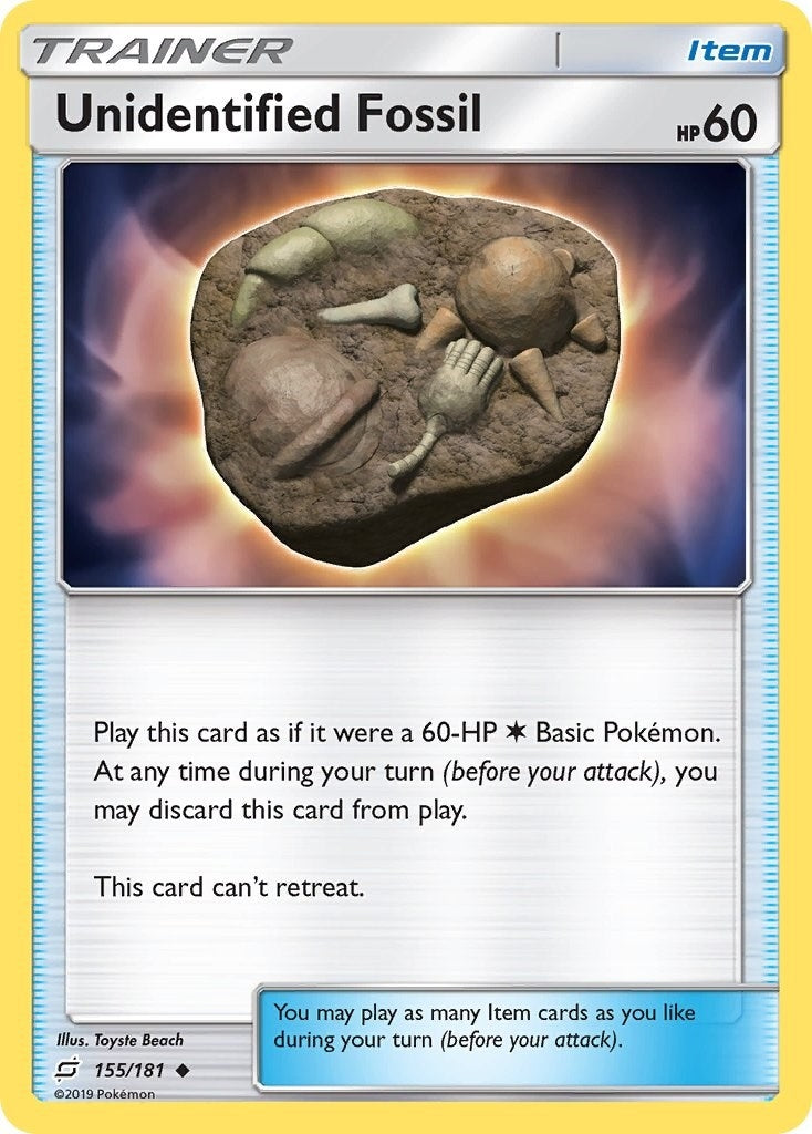 Image for Unidentified Fossil (155/181) (SM - Team Up) (SM9) - Pokemon