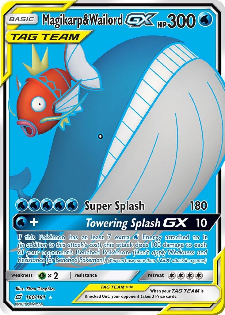 Image for Magikarp & Wailord GX (Full Art) (160/181) (SM - Team Up) (SM9) - Pokemon