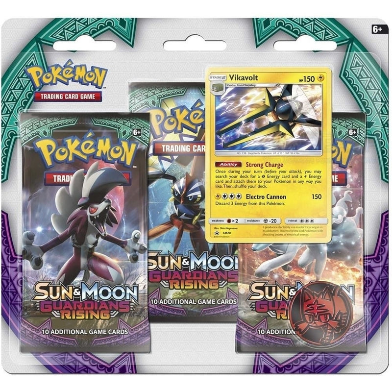 Image for Guardians Rising 3 Pack Blister [Vikavolt] - Pokemon