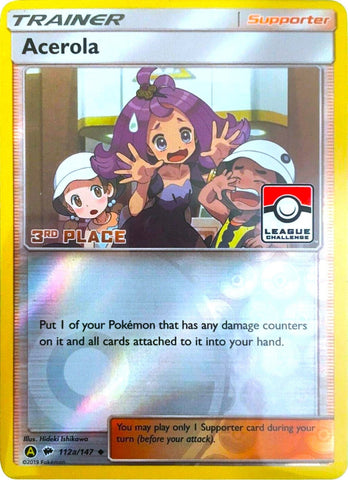 Acerola - 112a/147 (League Challenge) [3rd Place] (112a/147) (League & Championship Cards) Pokemon