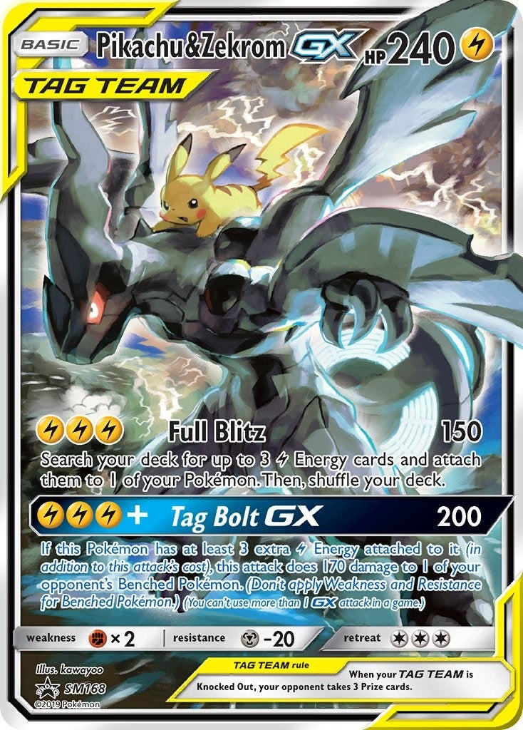 Image for Pikachu & Zekrom GX (SM168) (SM Promos) (SMP) - Pokemon
