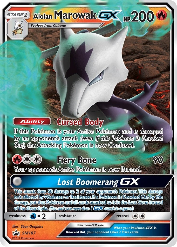 Image for Alolan Marowak GX - SM187 (SM187) (SM Promos) (SMP) - Pokemon