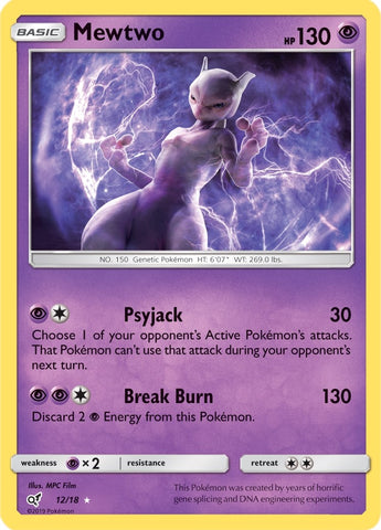 Image for Mewtwo (12/18) - Pokemon
